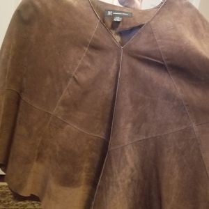 INC SUEDE PONCHO/ CAPE L-XL